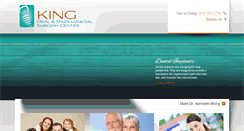 Desktop Screenshot of kingoralsurgery.com